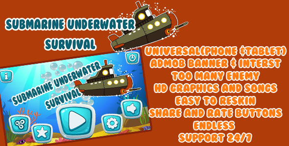 CodeCanyon Submarine Survival with Admob Rhare and Rate Buttons 20459318 CodeCanyon Submarine Survival with Admob Rhare and Rate Buttons 20459318