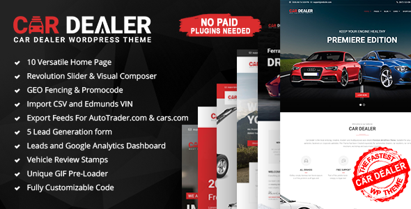 Car Dealer - Automotive Responsive WordPress Theme