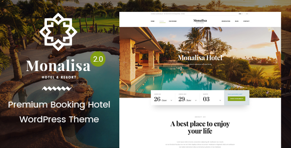 Hotel WordPress Theme | Monalisa Hotel - Travel Retail