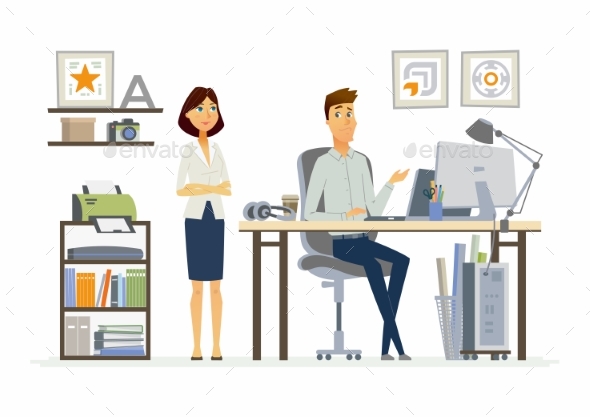 Correcting Mistakes - Modern Vector Cartoon - Concepts Business