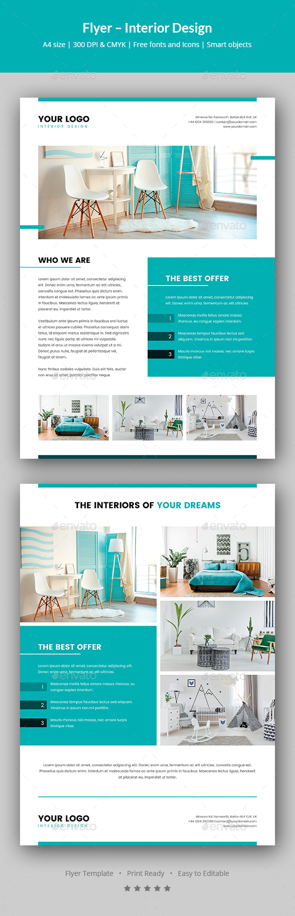 Flyer – Interior Design - Corporate Flyers