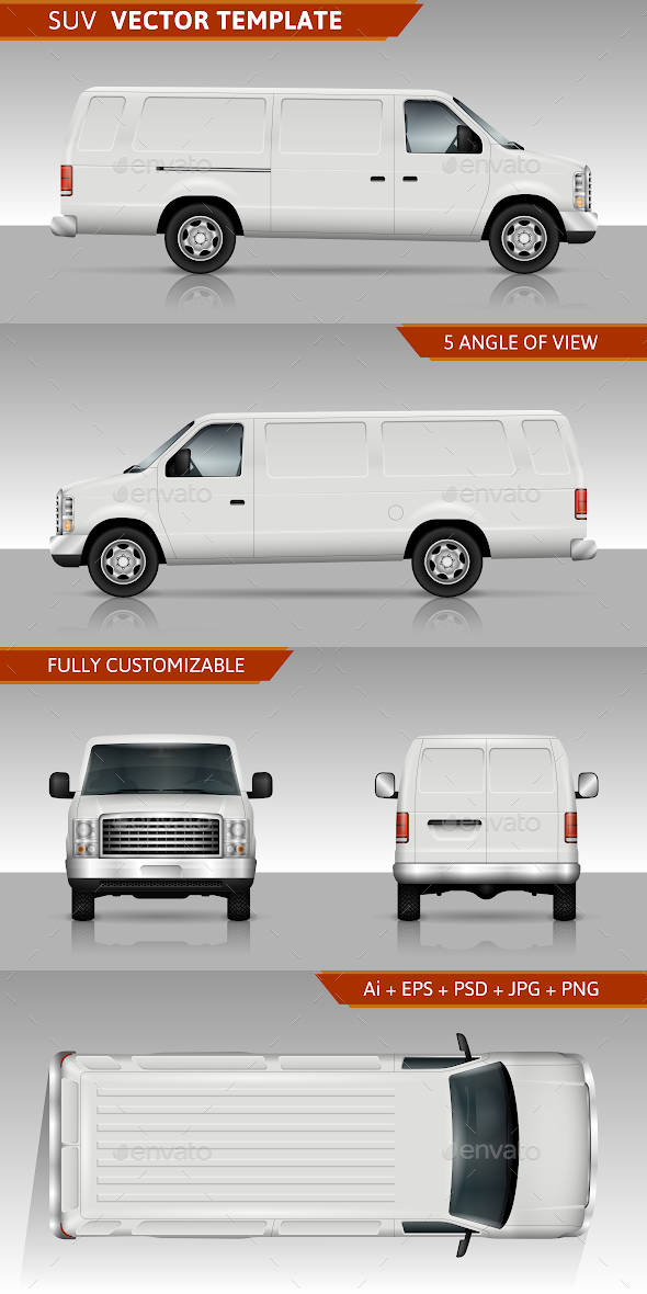 SUV Car Vector Template