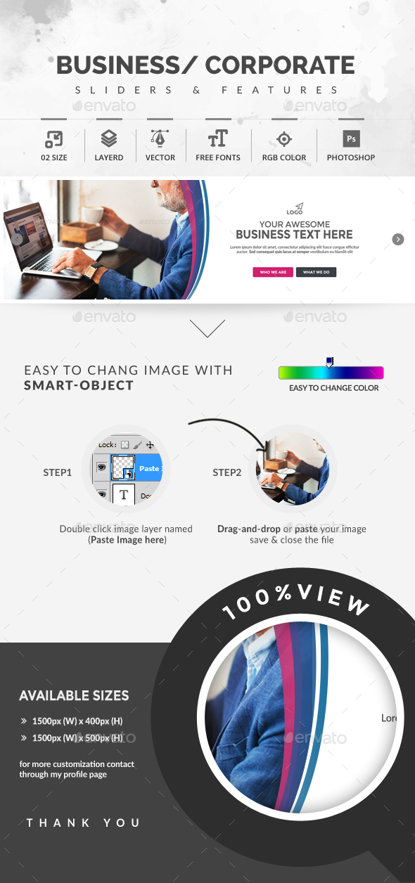 Sliders - Sliders & Features Web Elements