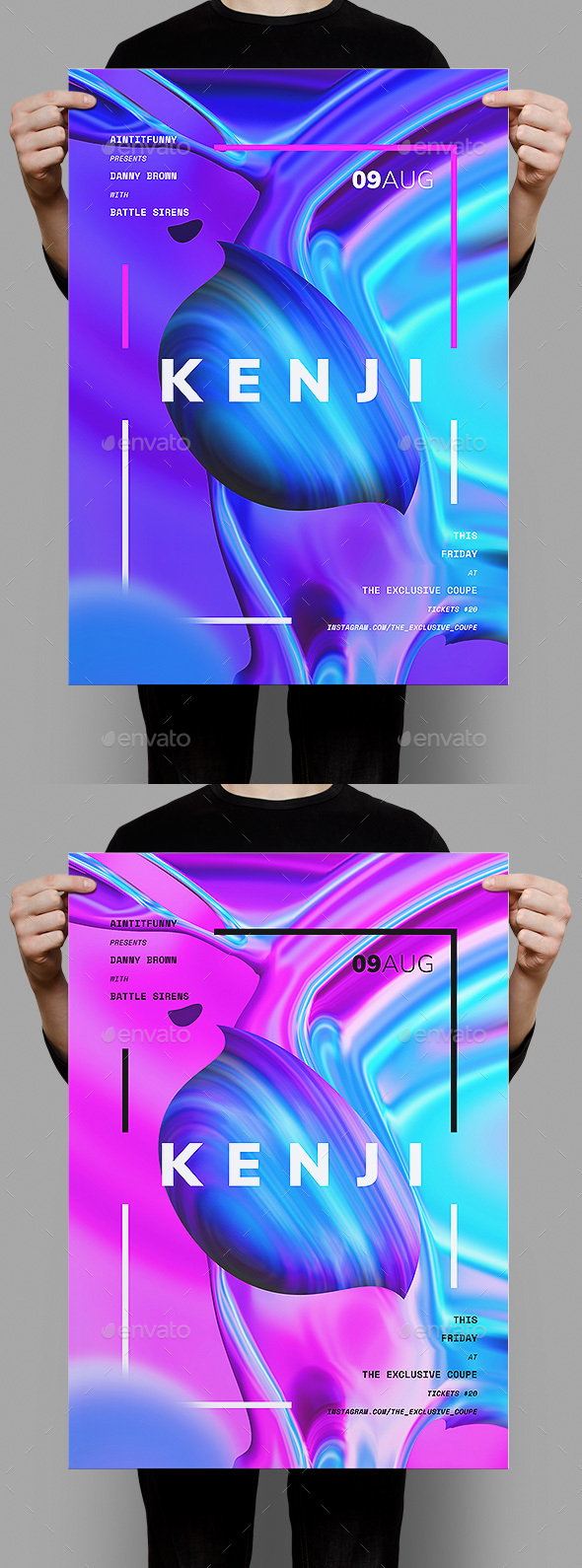 Kenji Poster / Flyer Template - Clubs & Parties Events