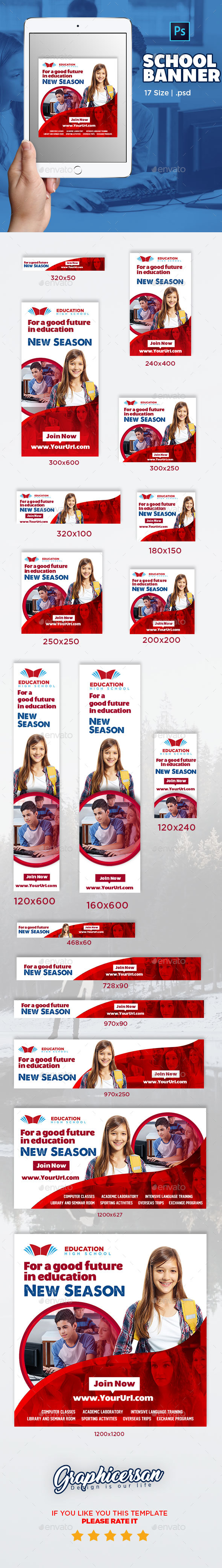School Banner - Banners & Ads Web Elements