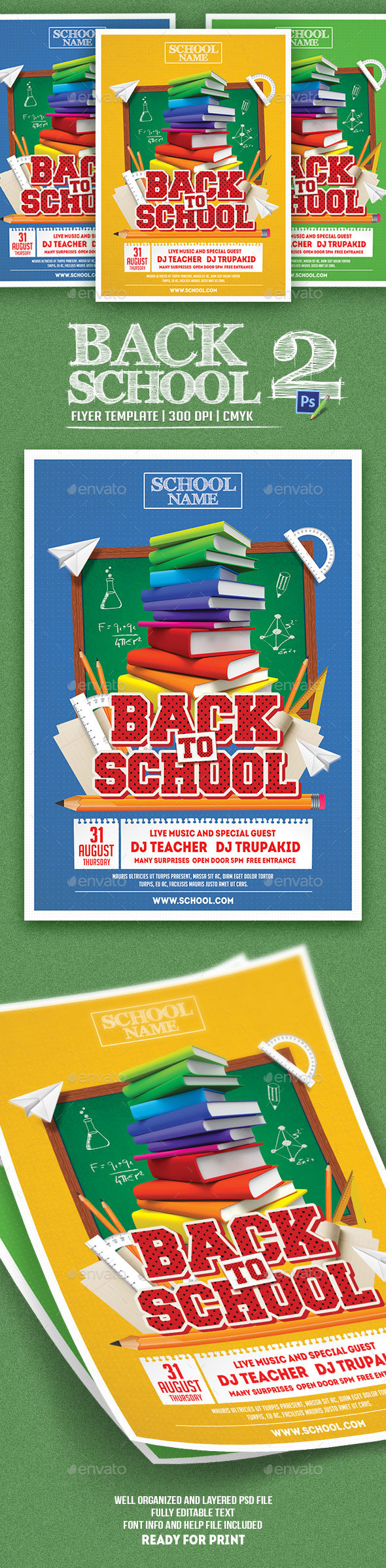 Back to School Flyer Template - Events Flyers