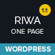Riwa - One Page WordPress Theme
