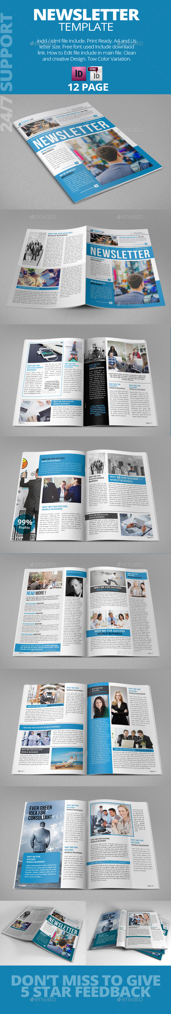Newsletter Template - Corporate Brochures