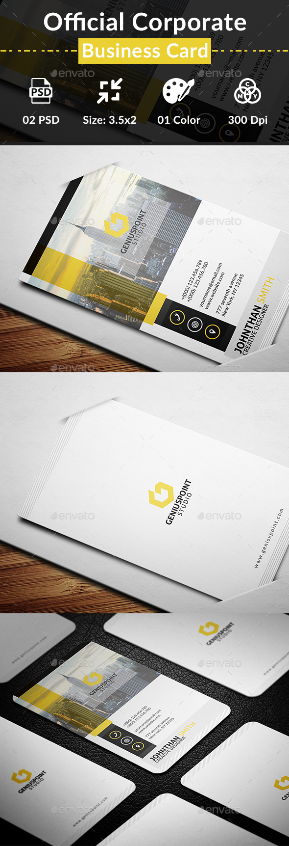 GraphicRiver Official Corporate Business Card 20463221