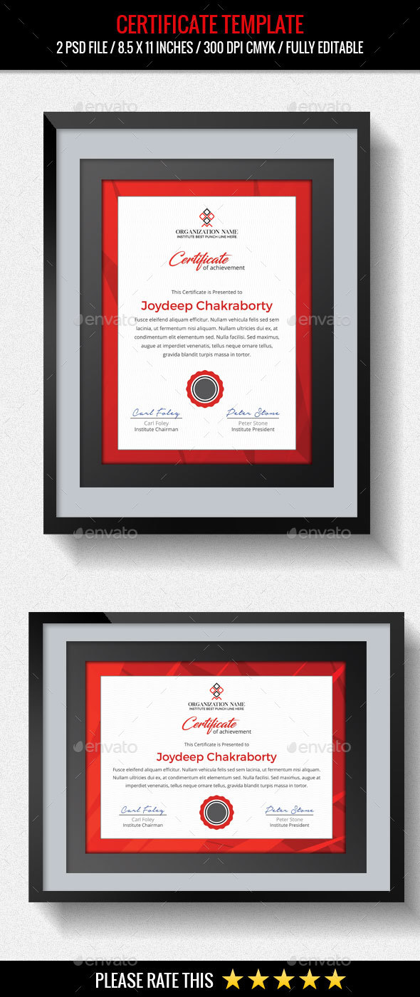 Multipurpose Certificates Template - Certificates Stationery