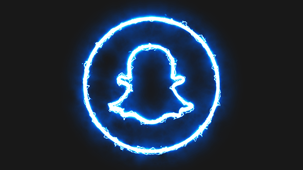 Blue Electric Snapchat Icon, Motion Graphics | VideoHive