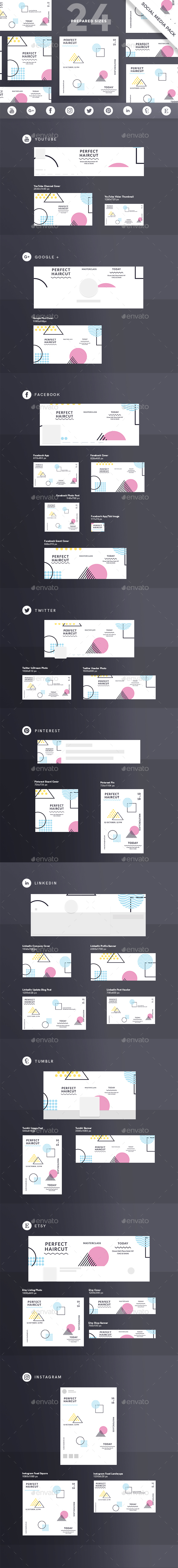 Perfect Haircut Social Media Pack - Miscellaneous Social Media