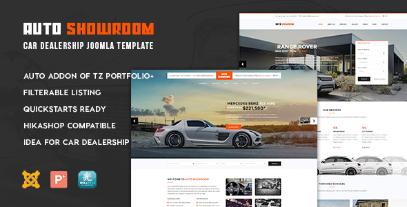 TemPlaza Auto Showroom - Car Dealership Joomla Template