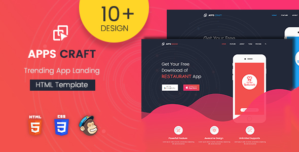 Apps Craft - App Landing Page - Landing Pages Marketing