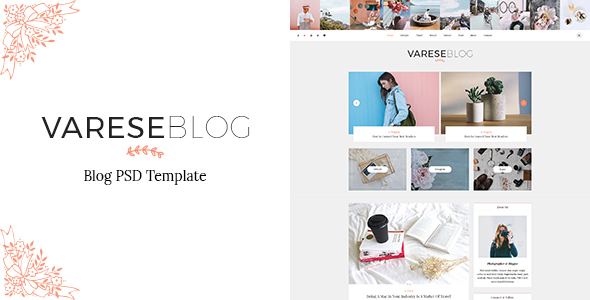 Varese - Blog PSD Template