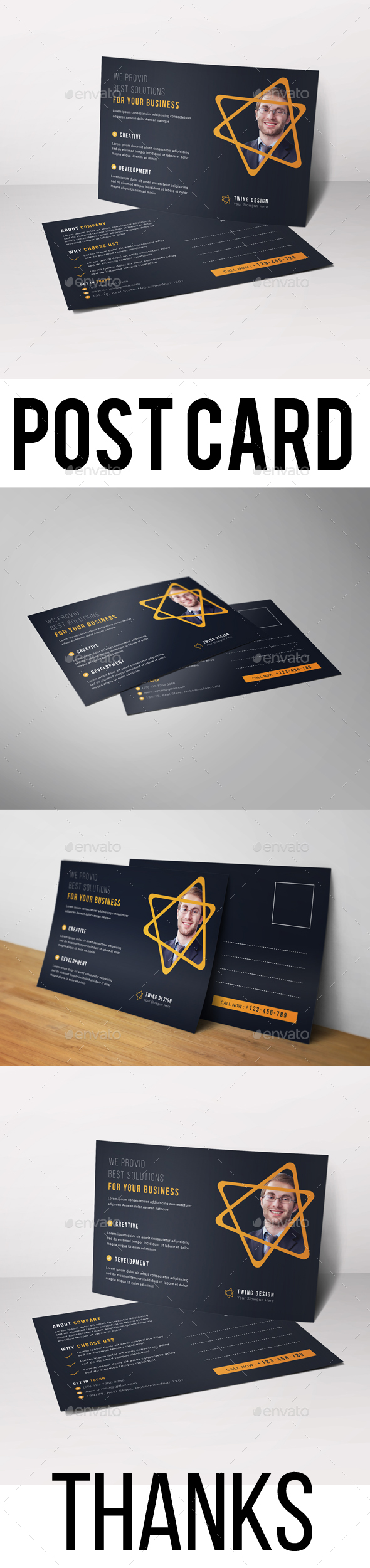 Post Card - Cards & Invites Print Templates