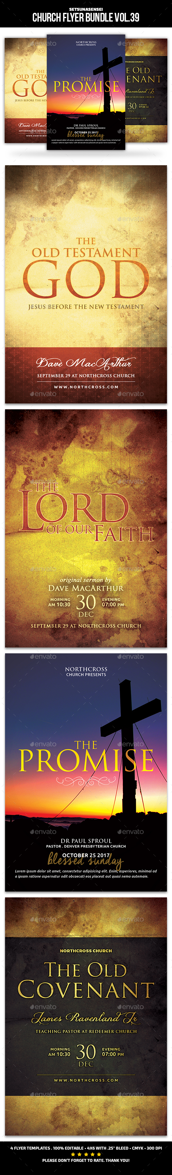 Church Flyer Bundle Vol. 39 - Church Flyers