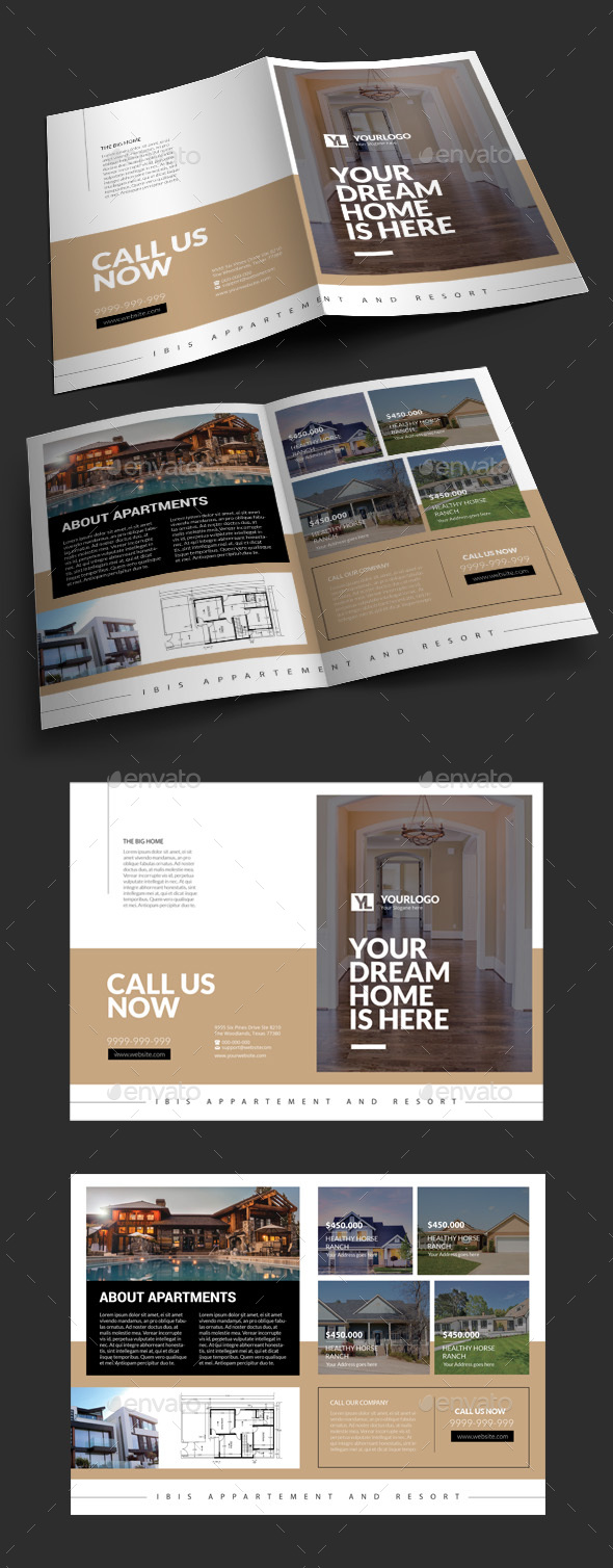 Real Estate Bifold Brochure - Corporate Brochures