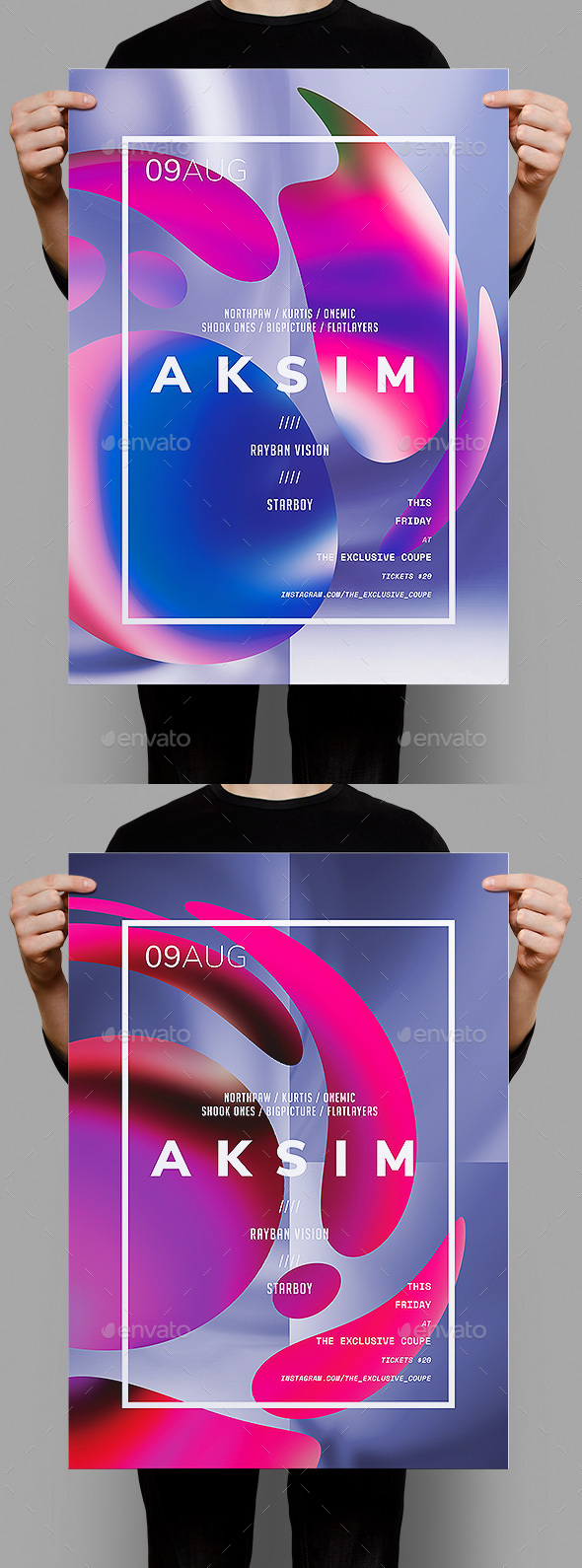 Aksim Poster / Flyer Template - Clubs & Parties Events