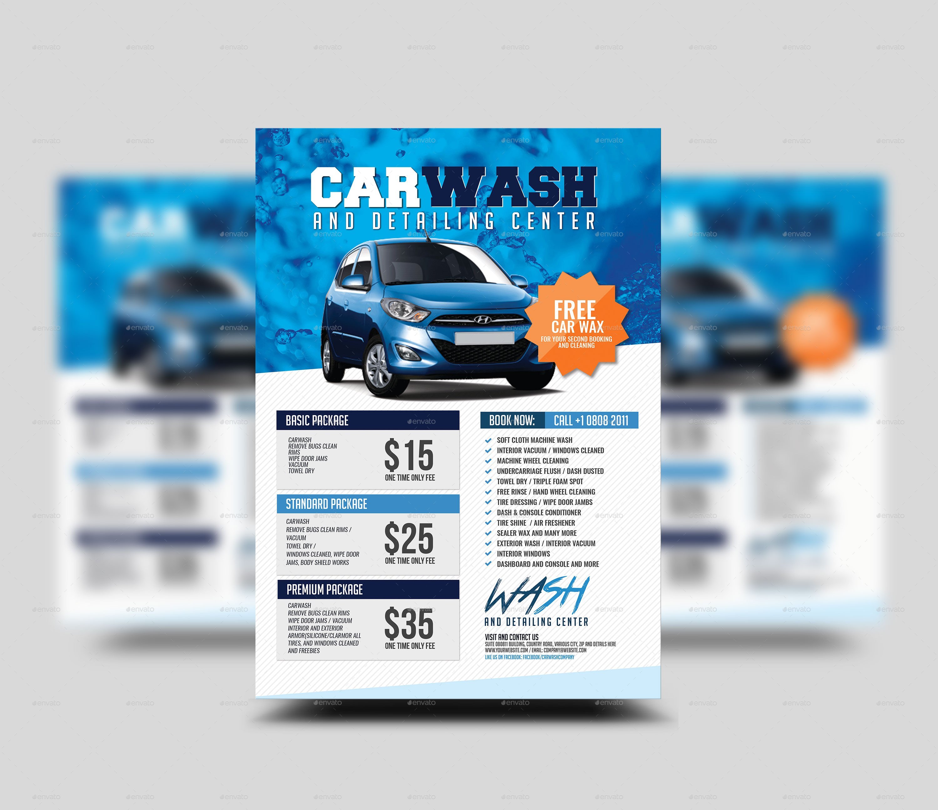 Car Wash Flyer, Print Templates | GraphicRiver