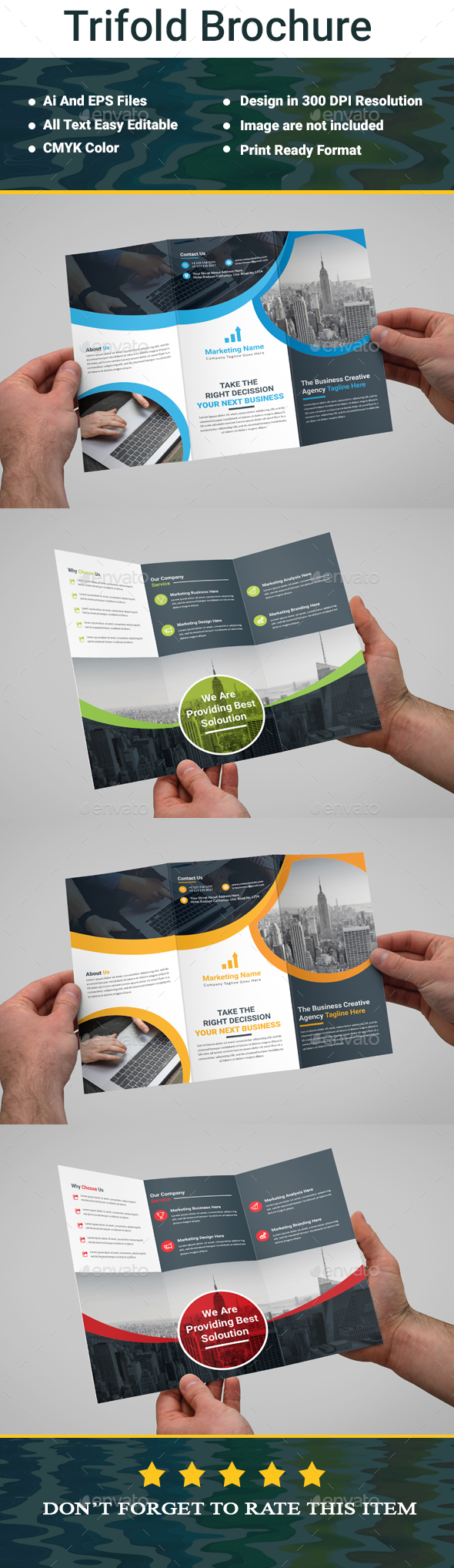 Print Template GraphicRiver  Trifold Brochure  20471144 