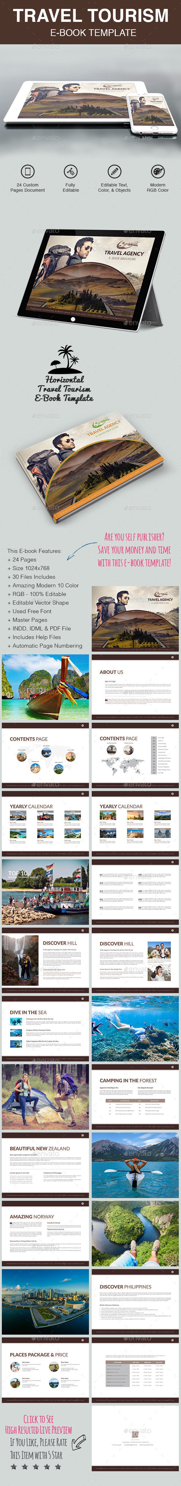 Travel Tourism E-Book Template - Digital Books ePublishing