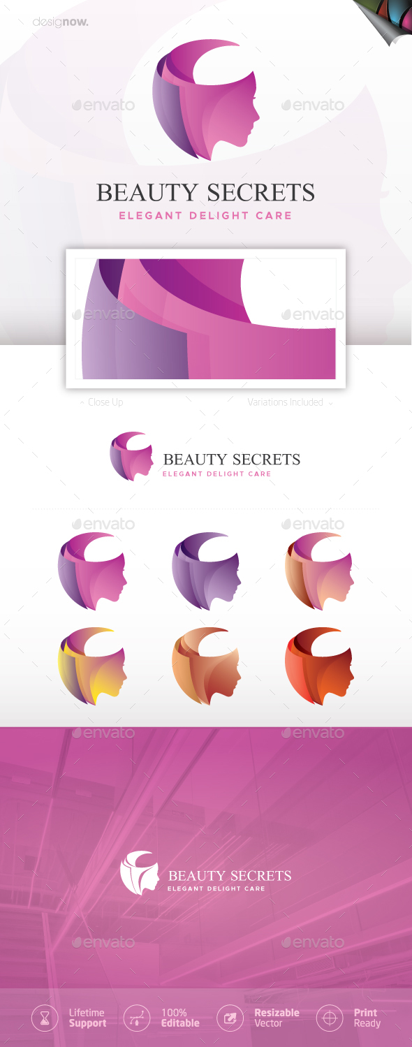 Beauty Secrets v2 Logo - Humans Logo Templates