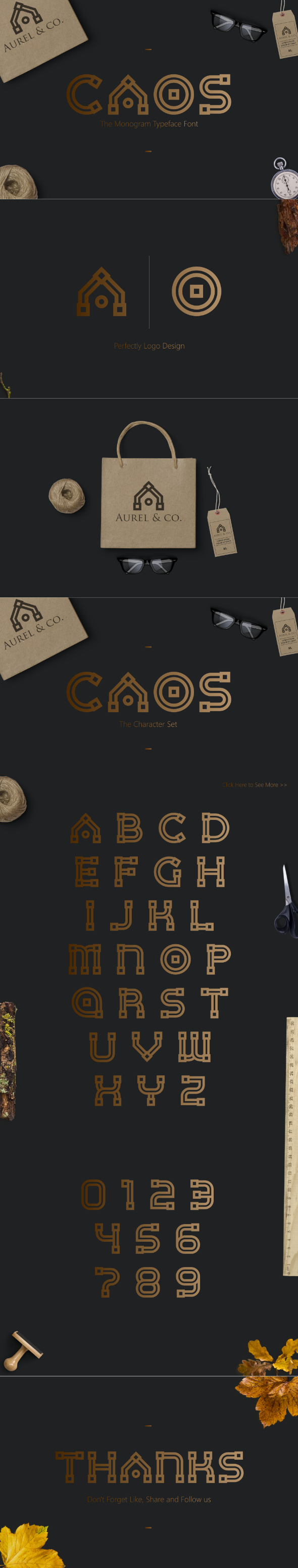 CAOS | The Logo Typeface - Condensed Sans-Serif