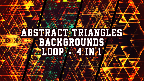 Abstract Triangles Backgrounds V2 4 in 1