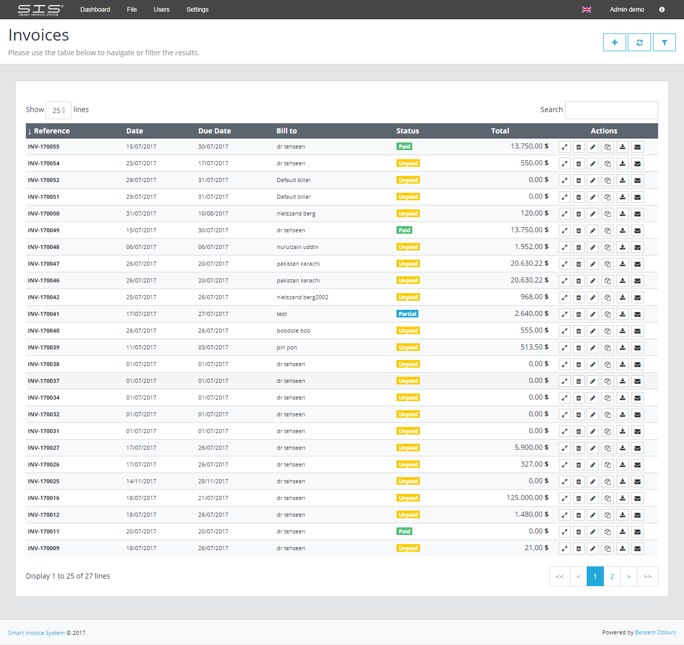 Smart Invoice System by bessemzitouni | CodeCanyon