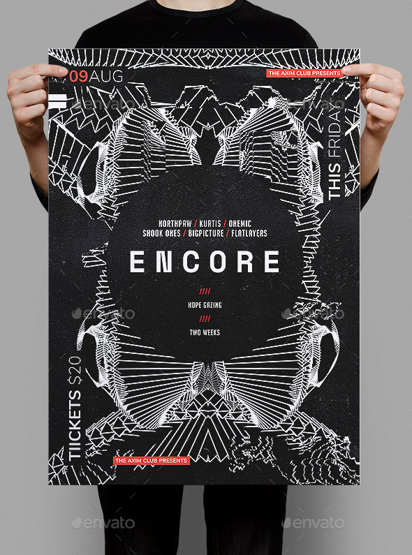 Encore Poster / Flyer Template - Clubs & Parties Events