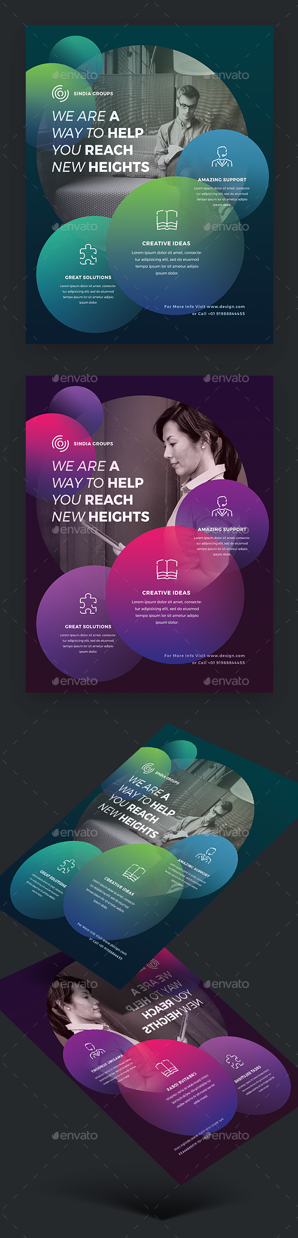 Creative Colorful Corporate Flyer - Corporate Flyers