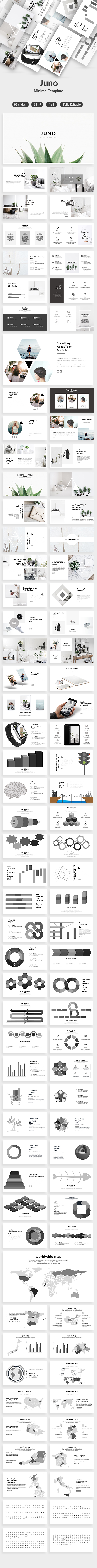 Juno Minimal Google Slide Template - Google Slides Presentation Templates
