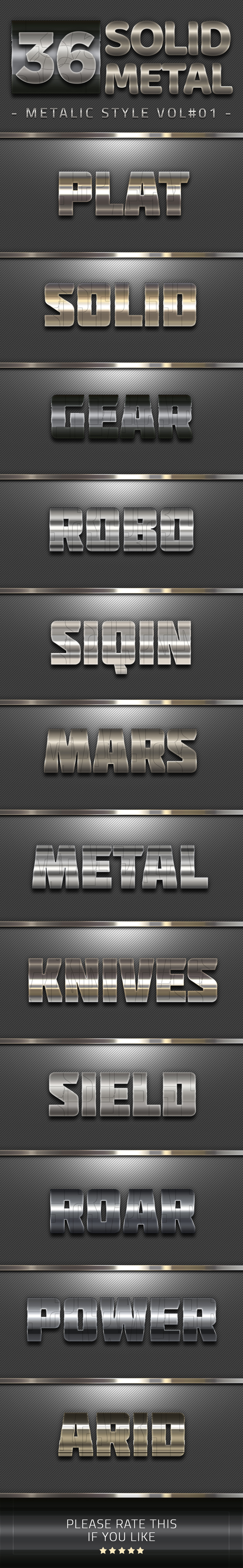 36 Solid Metal Text Effect V01 - Text Effects Styles