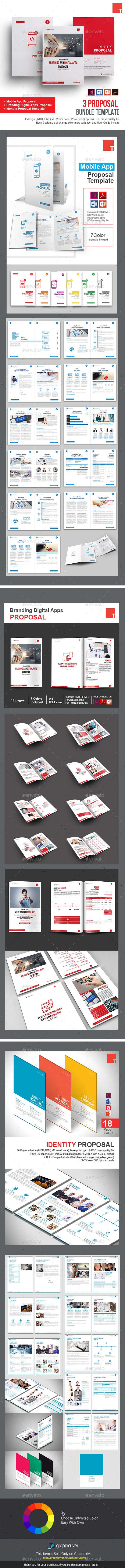 3 Proposal Bundle Template - Proposals & Invoices Stationery