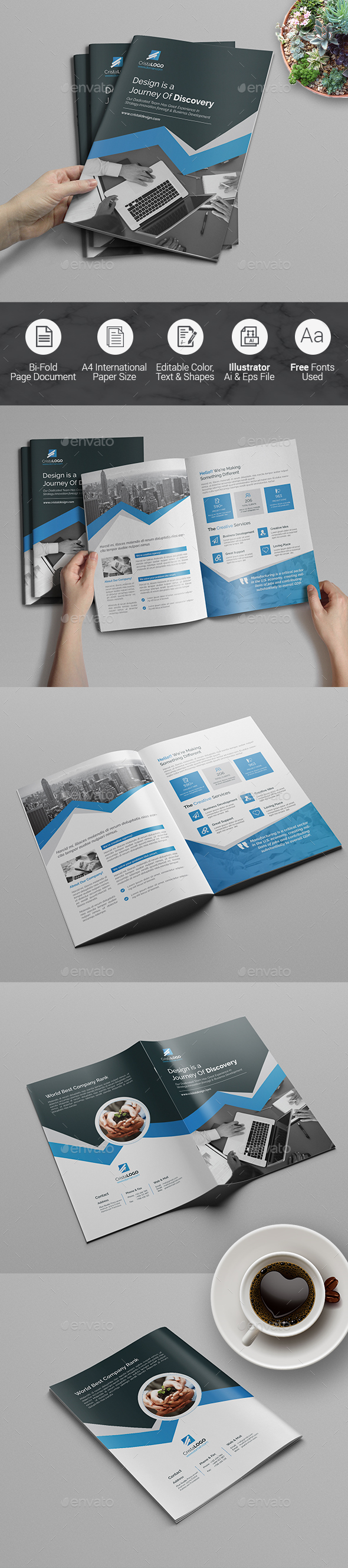 Bi fold Creative Brochure - Corporate Brochures