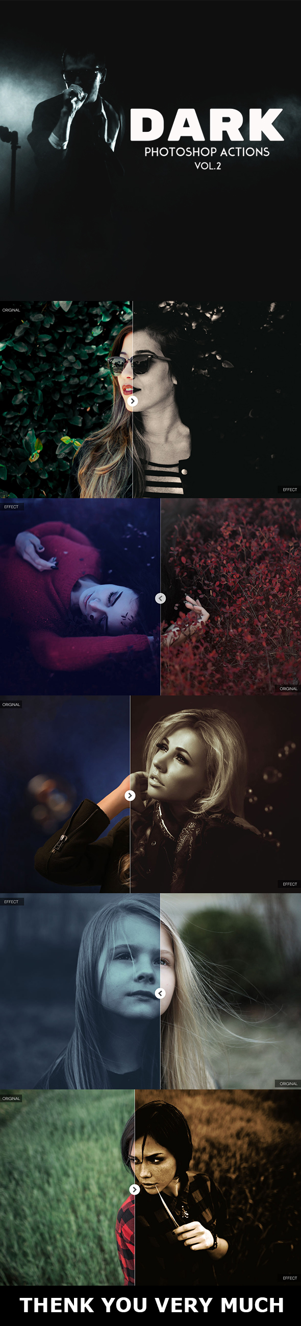 Dark Photoshop Actions Vol.2 - Photo Effects Actions