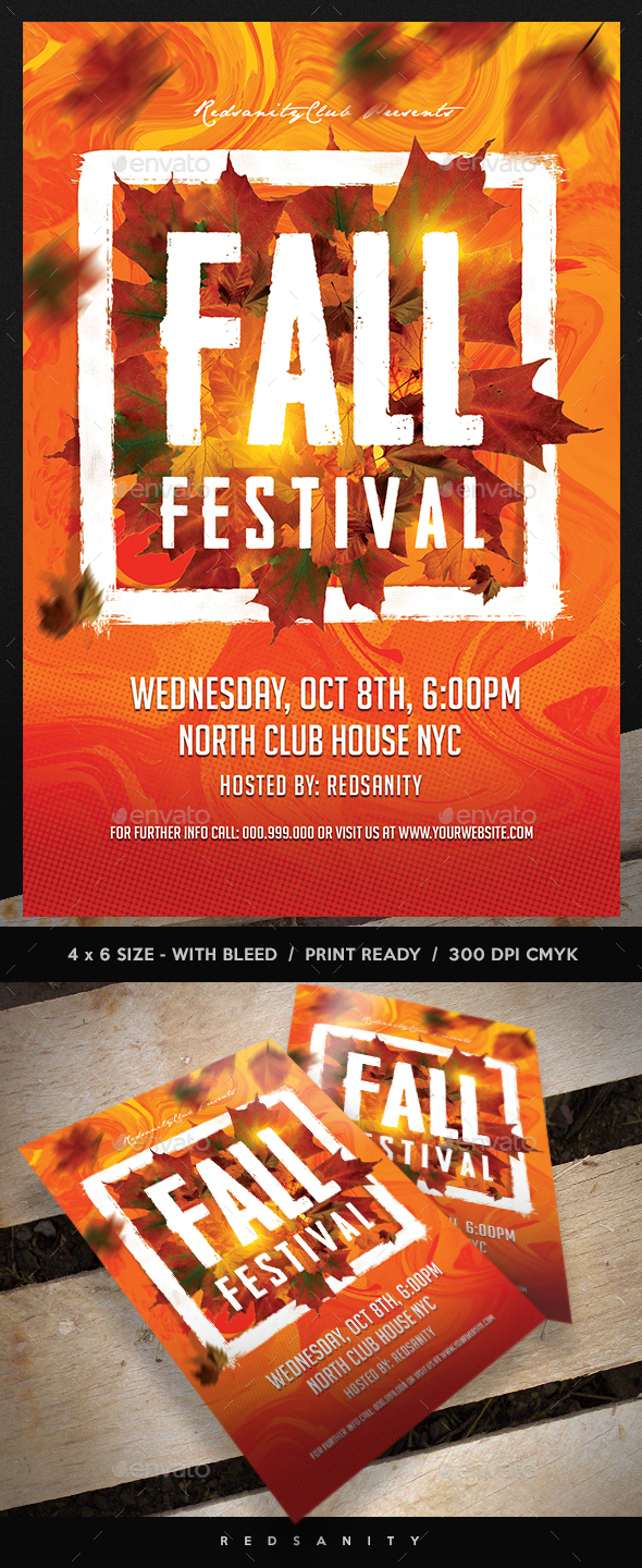 Fall Festival Flyer - Clubs & Parties Events