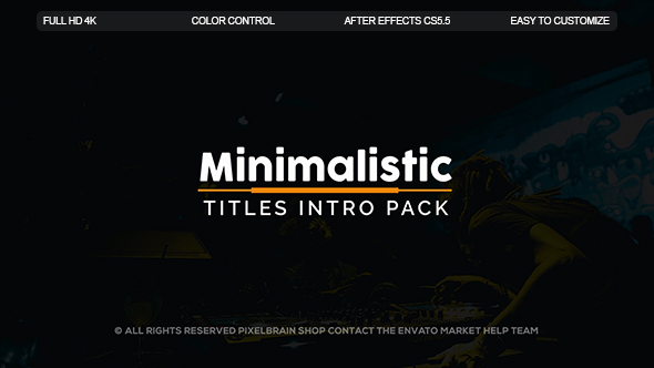 Minimalistic Titles - VideoHive 20475192