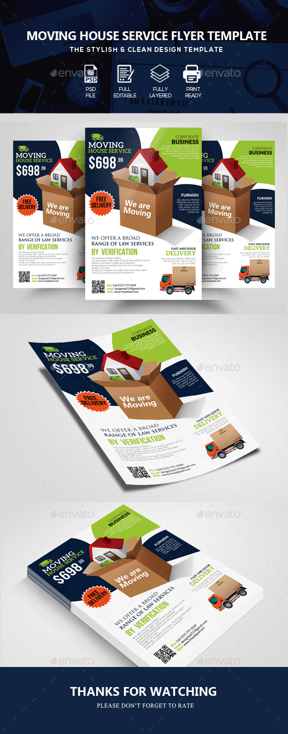 Moving House Service Flyer - Corporate Flyers