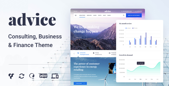 Advice - Consulting & Business WordPress Theme - Business Corporate