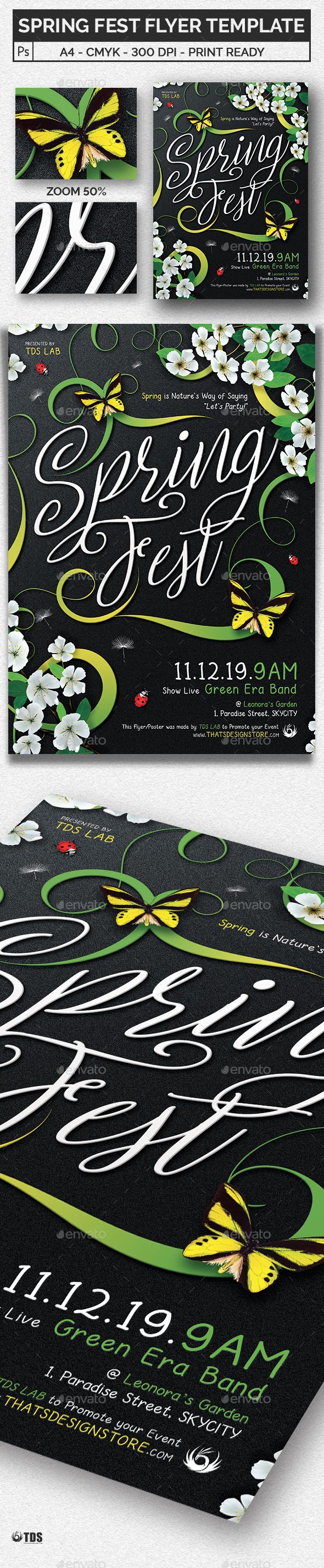 Spring Fest Flyer Template