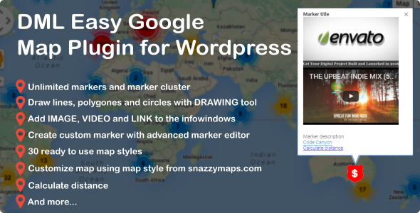 DML Easy Google Map Plugin for Wordpress - CodeCanyon Item for Sale