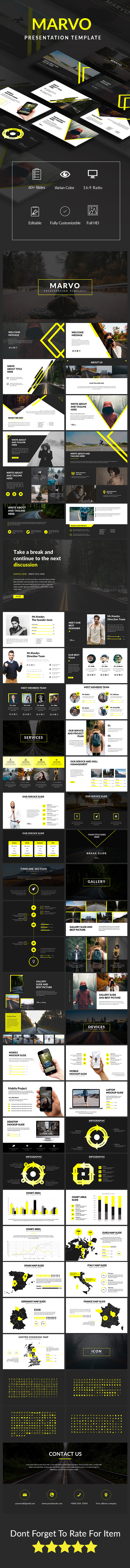 Marvo Presentation Template - PowerPoint Templates Presentation Templates