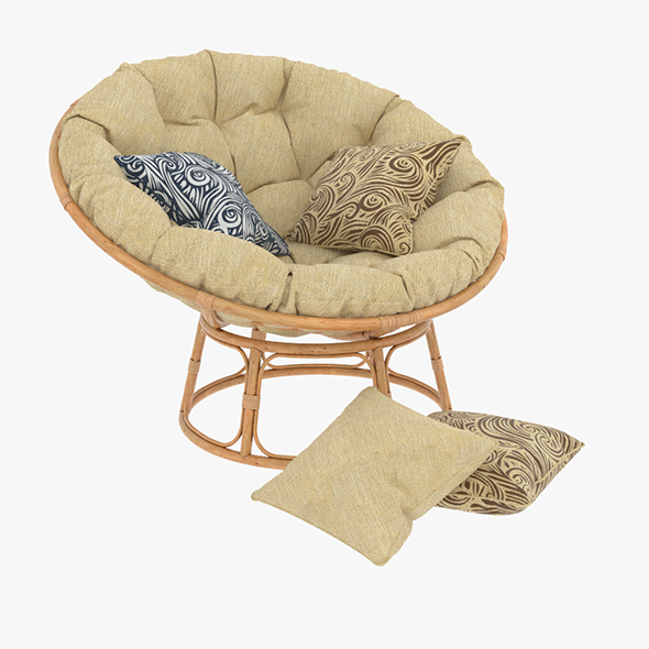 3DOcean Papasan Rattan Chair 02 20477131 3DOcean Papasan Rattan Chair 02 20477131