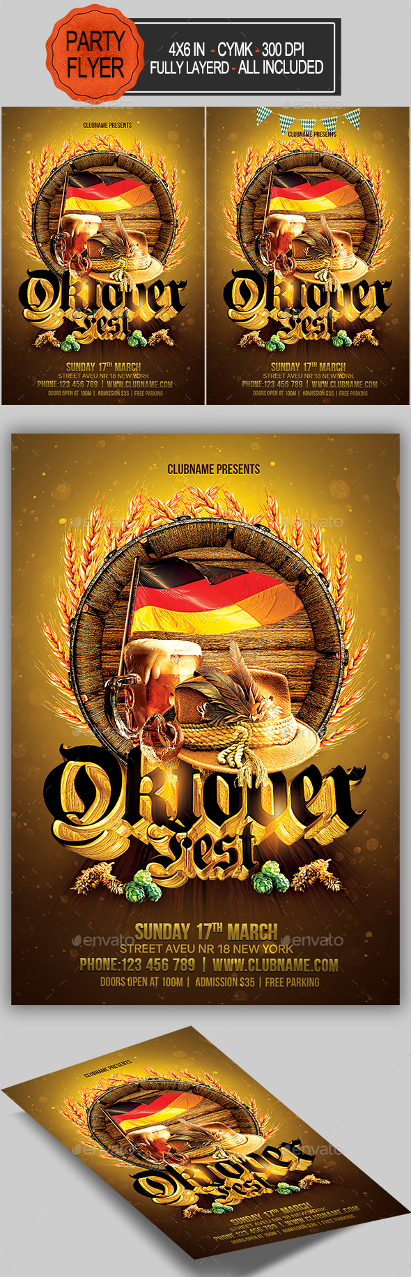 Oktoberfest Flyer - Holidays Events