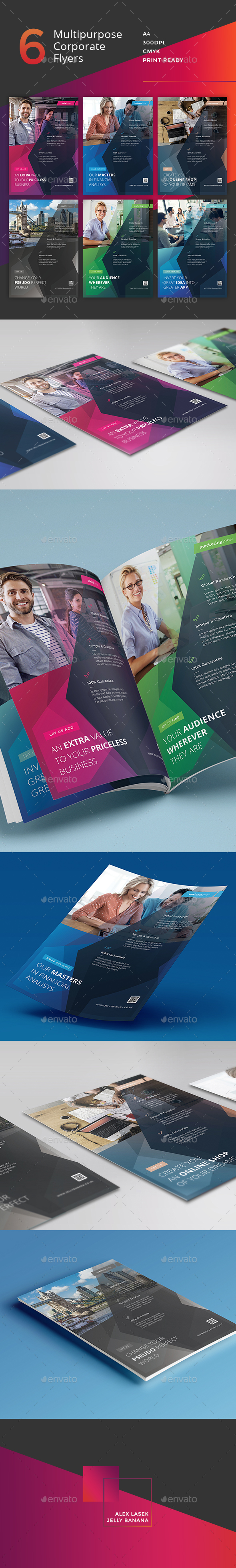 Corporate Flyer - 6 Multipurpose Business Templates vol 29 - Corporate Flyers