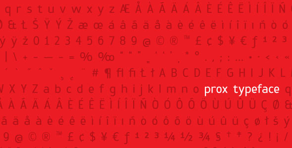 Prox - Condensed Sans-Serif
