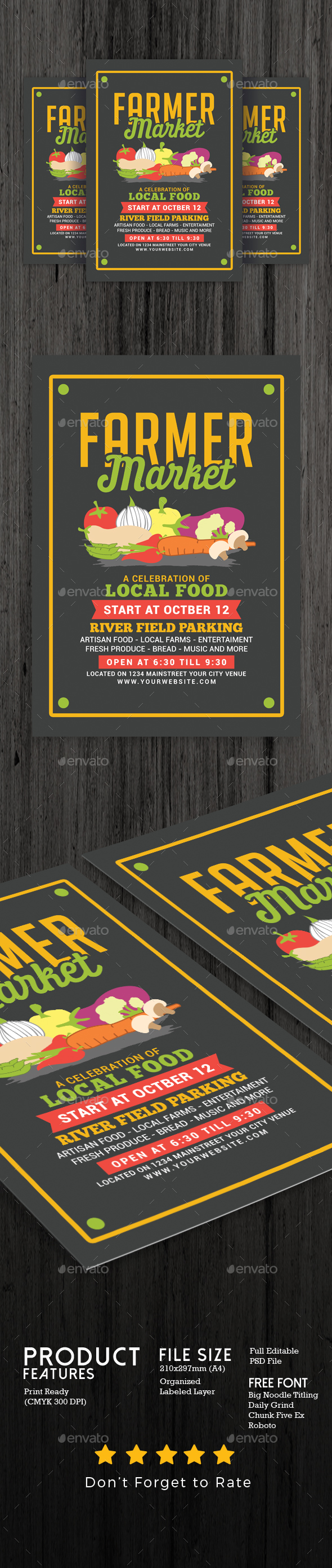 Farmer Food Market Flyer