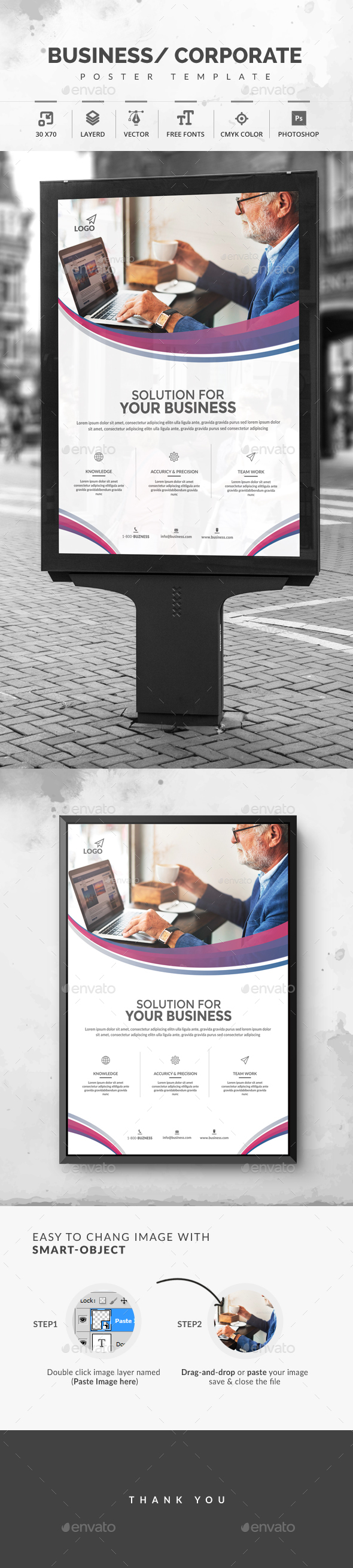 Corporate Poster - Signage Print Templates
